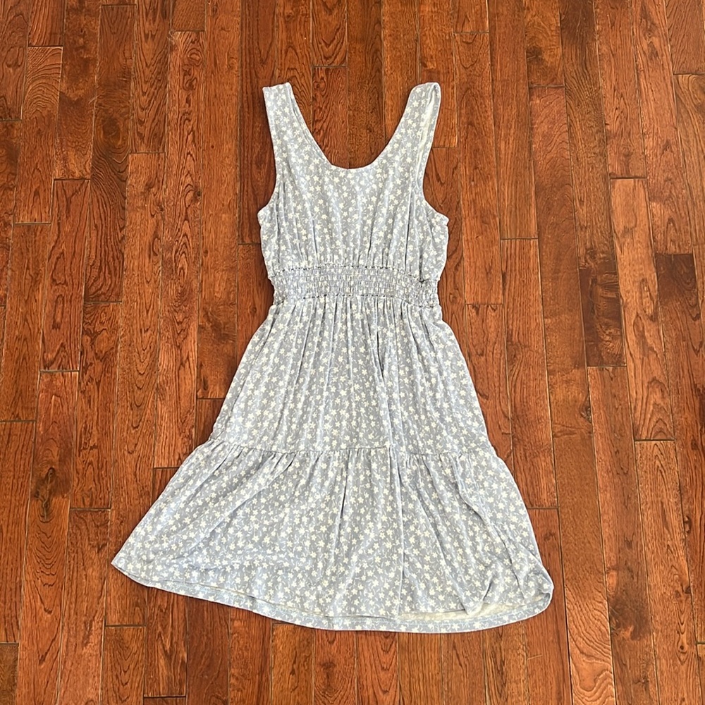 Light blue summer flowy dress